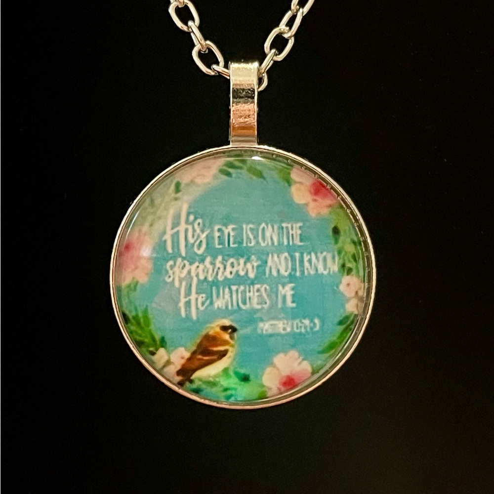 Inspirational Sparrow Pendant Necklace